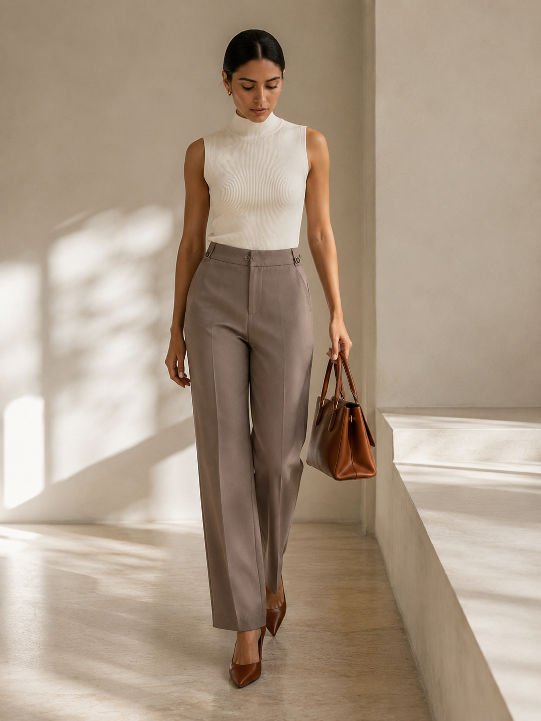 The Stone Trouser – Mushroom Taupe