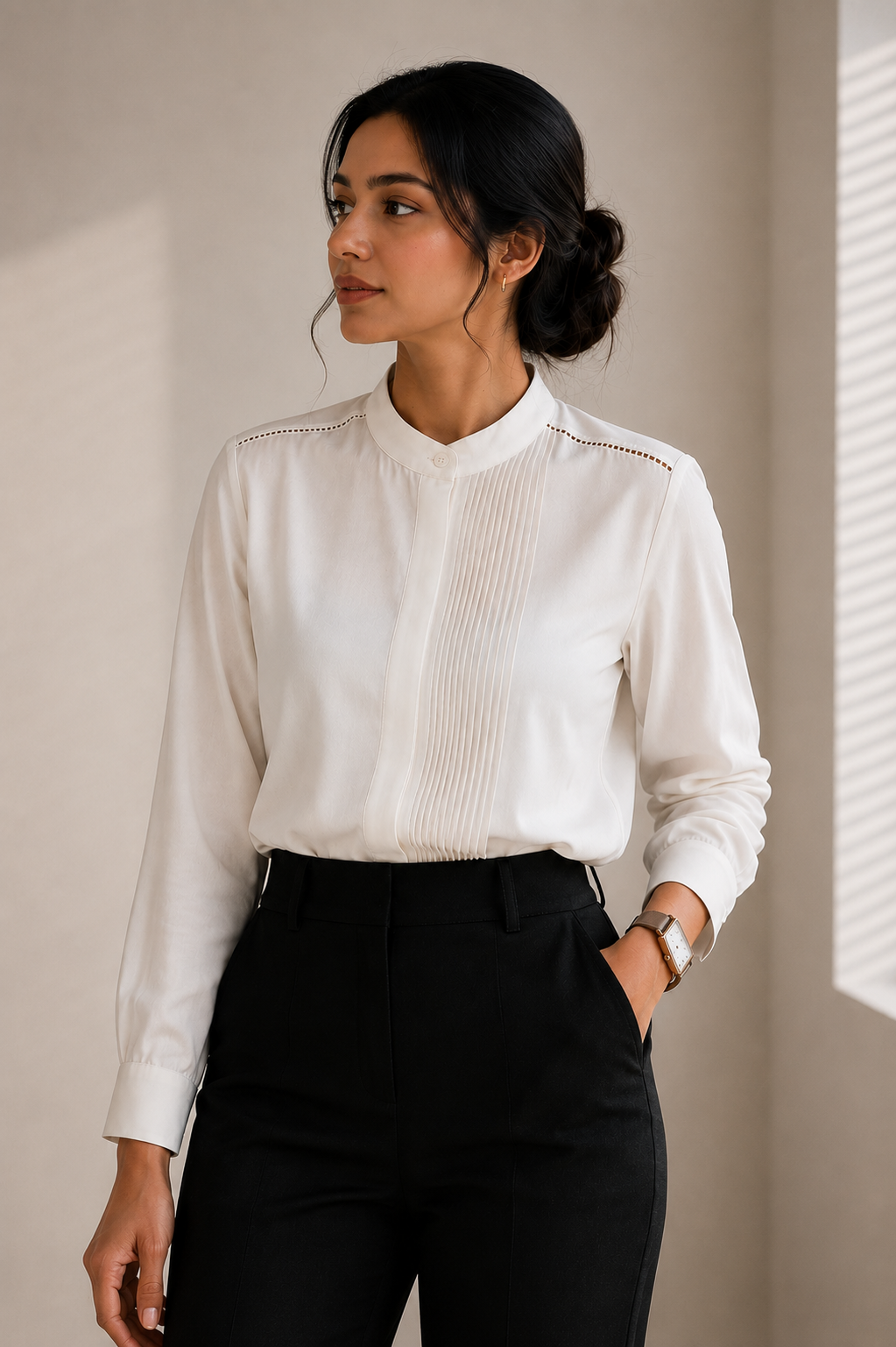 The Signature Pleat Shirt