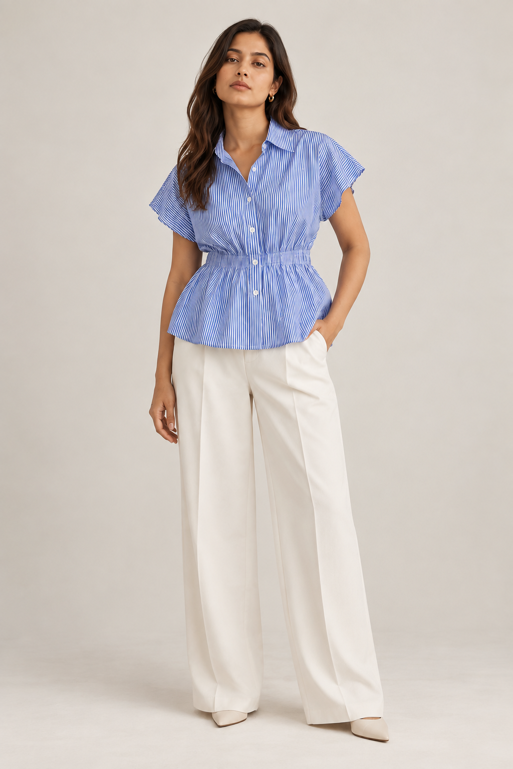 The Composed Blue Stripe Shirt